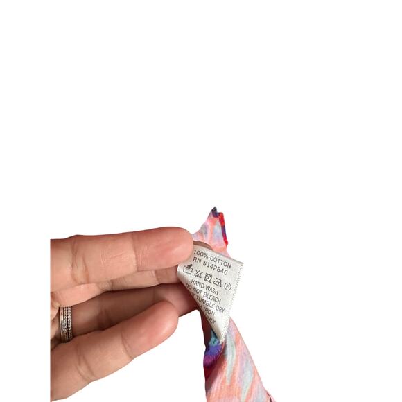 Rhode Ryan Dress in Red Retro Rainbow Print Mini Womans XL - Picture 11 of 11